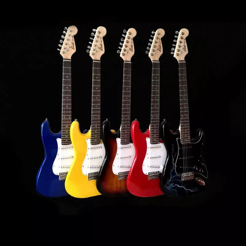 Genuine Electric Guitar ST Lightning Style for beginners in multiple colors