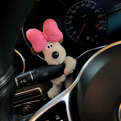Cotton cartoon doll ornament for car pregnancy block coverage with hanging design