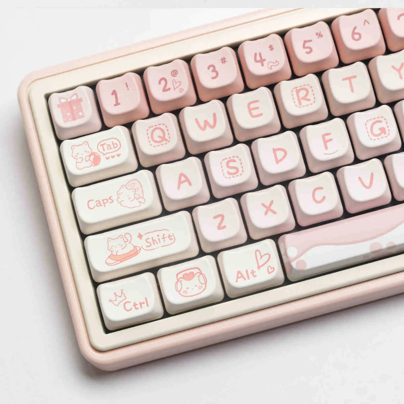 Full set of PBT sublimation keycaps for a universal mechanical keyboard, over 98 keys.
