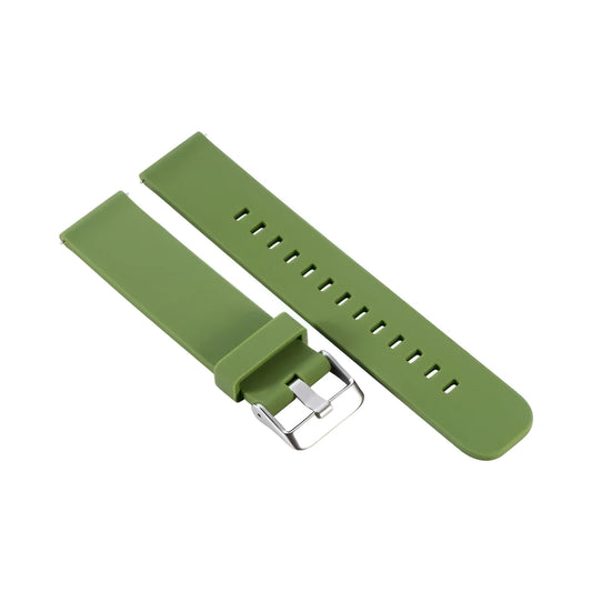 Jiaming Forerunner 245 silicone replacement watch strap with straight buckle in solid colour