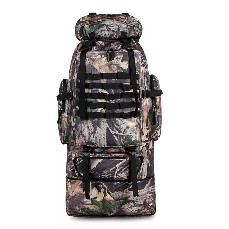 Durable Oxford Cloth Large Capacity Outdoor Sports Mountaineering Bag in camouflage pattern