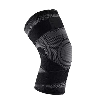 Breathable mountaineering kneecap for outdoor sports protection in green, orange, and black
