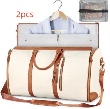 Spacious Travel Duffel Bag - Versatile Women's Handbag with Folding Suit Compartment in Multiple Color Options