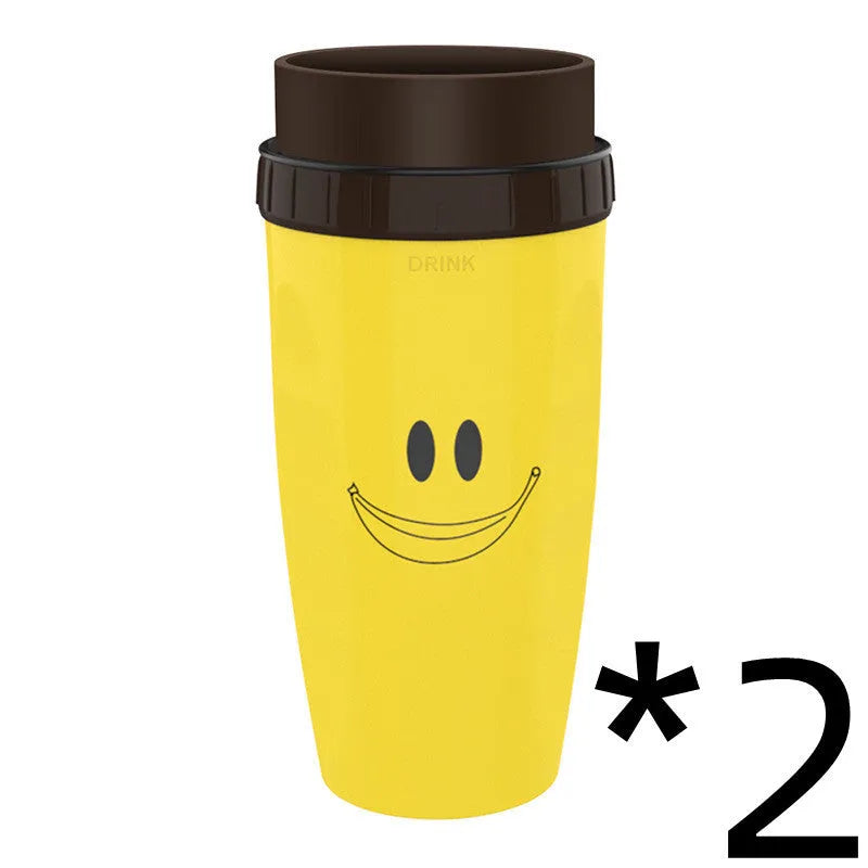 300ml insulated travel cup with cartoon design and twist-top silicone seal