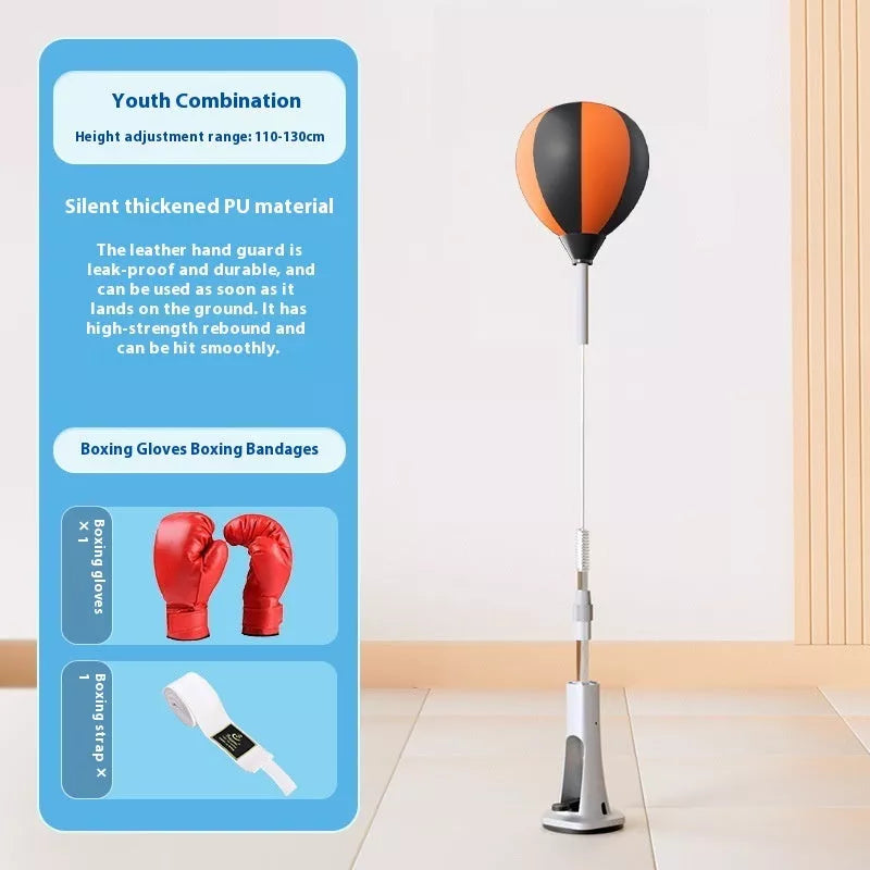 Speed Ball Household Vertical Boxing Target with glove and bandage for home training