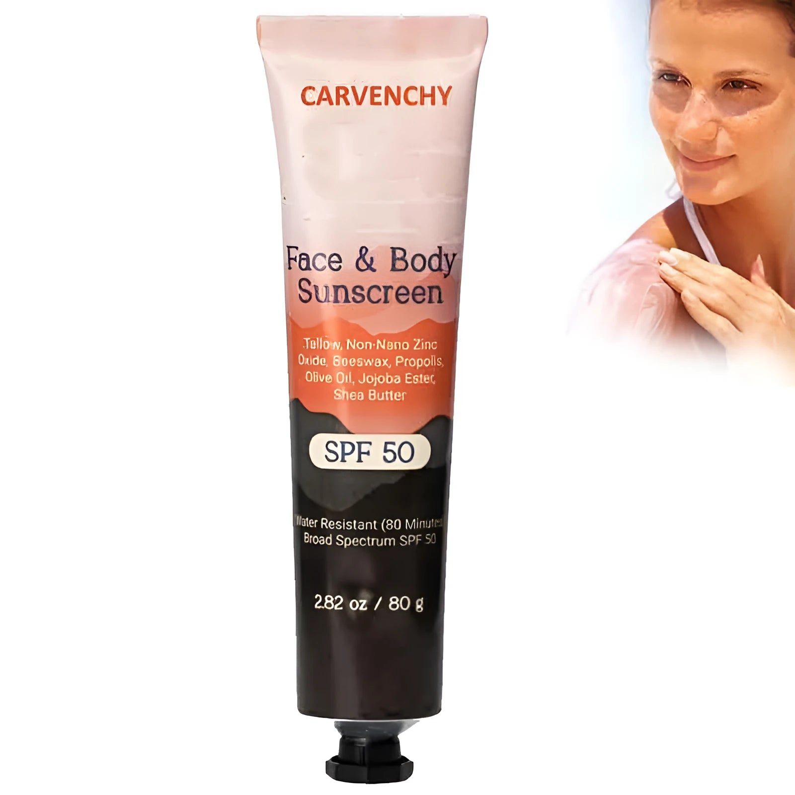 96ml natural mineral sunscreen bottle for facial and body protection