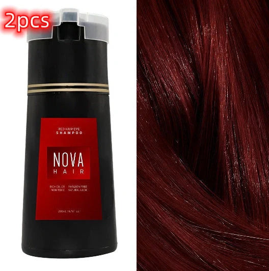 Natural 3-in-1 Hair Dye Shampoo for fast, lasting color and hair care