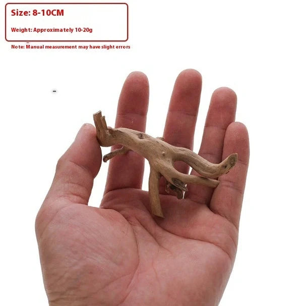 Xiaoqi root natural wood aquarium ornament resembling azalea root with branching texture