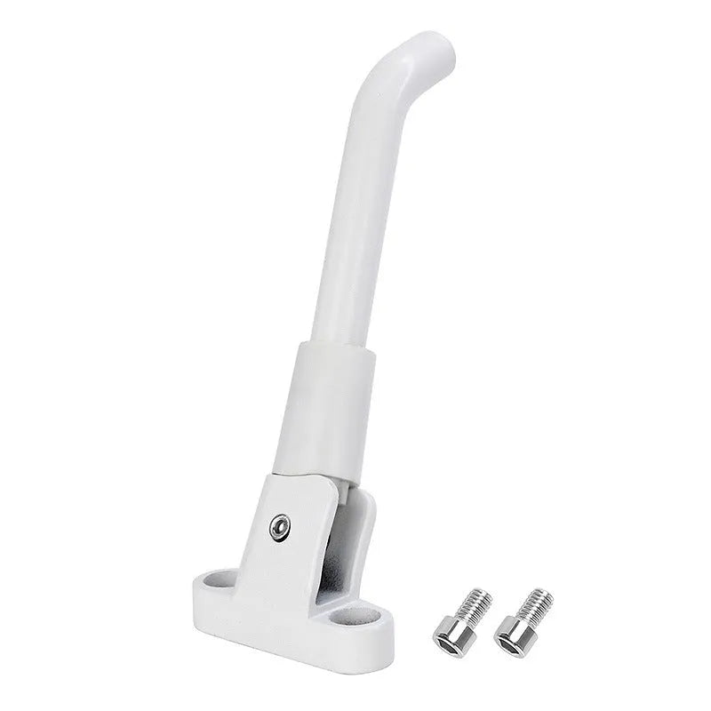 Aluminium alloy electric scooter foot brace in black, white and grey colour options
