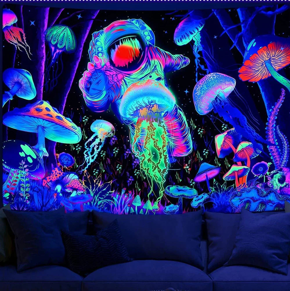 Purple polyester wall tapestry with brushed texture in rectangular shape showing colour variations LS-HXD-558 to LS-HXD-565