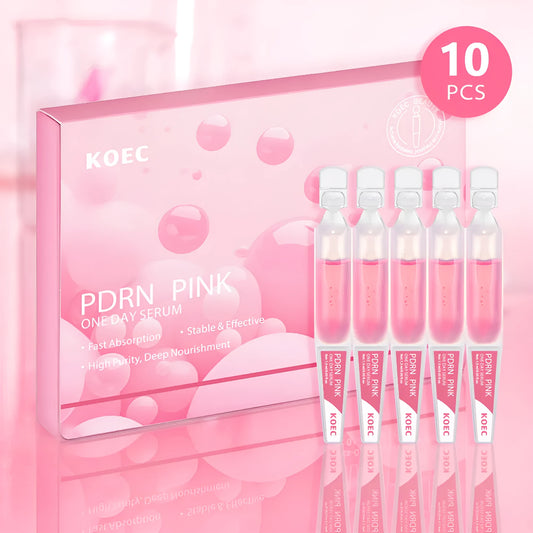 KOEC powder polypeptide disposable face masks 10 pack latex material moisturising essence sheets