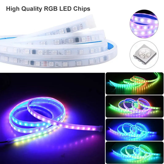 Flexible PVC LED strip light for General Motors engine cover installation in 1.2m, 1.5m, or 1.8m lengths
