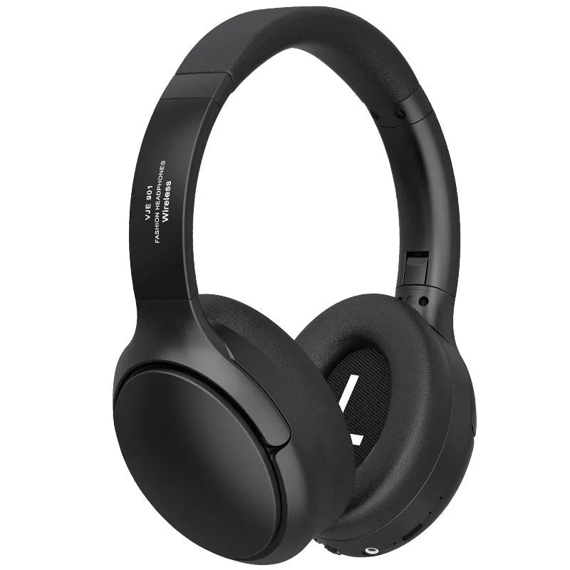 Retro style Bluetooth headphones with metal frame in brown, silver, or black colour