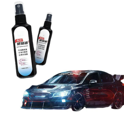 Single 100ml bottle of car headlight renovation repair liquid for yellowed lenses.