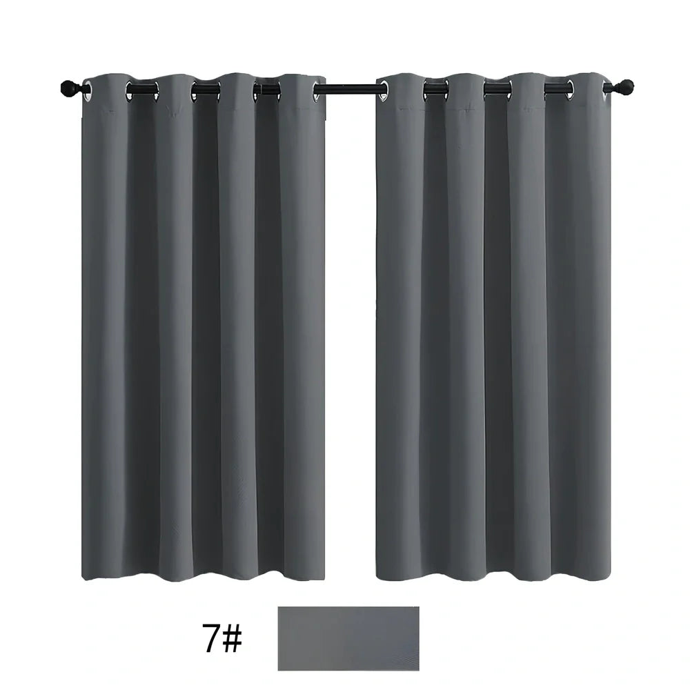 Outdoor waterproof polyester curtain in navy blue colour measuring 132cm × 274cm with reinforced edges
