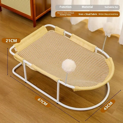 Large fabric kennel with bracket design for cats and puppies in grey colour