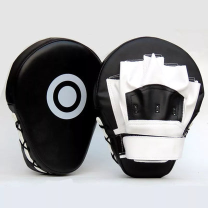 Vertical boxing target for martial arts training in black and white