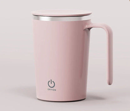 Automatic Stirring Coffee Mug with Hands-Free Mixing and Temperature Control