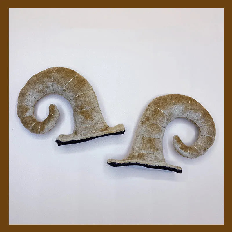 Pair of composite fibre demon horn ornaments for motorcycle helmets in four colour options