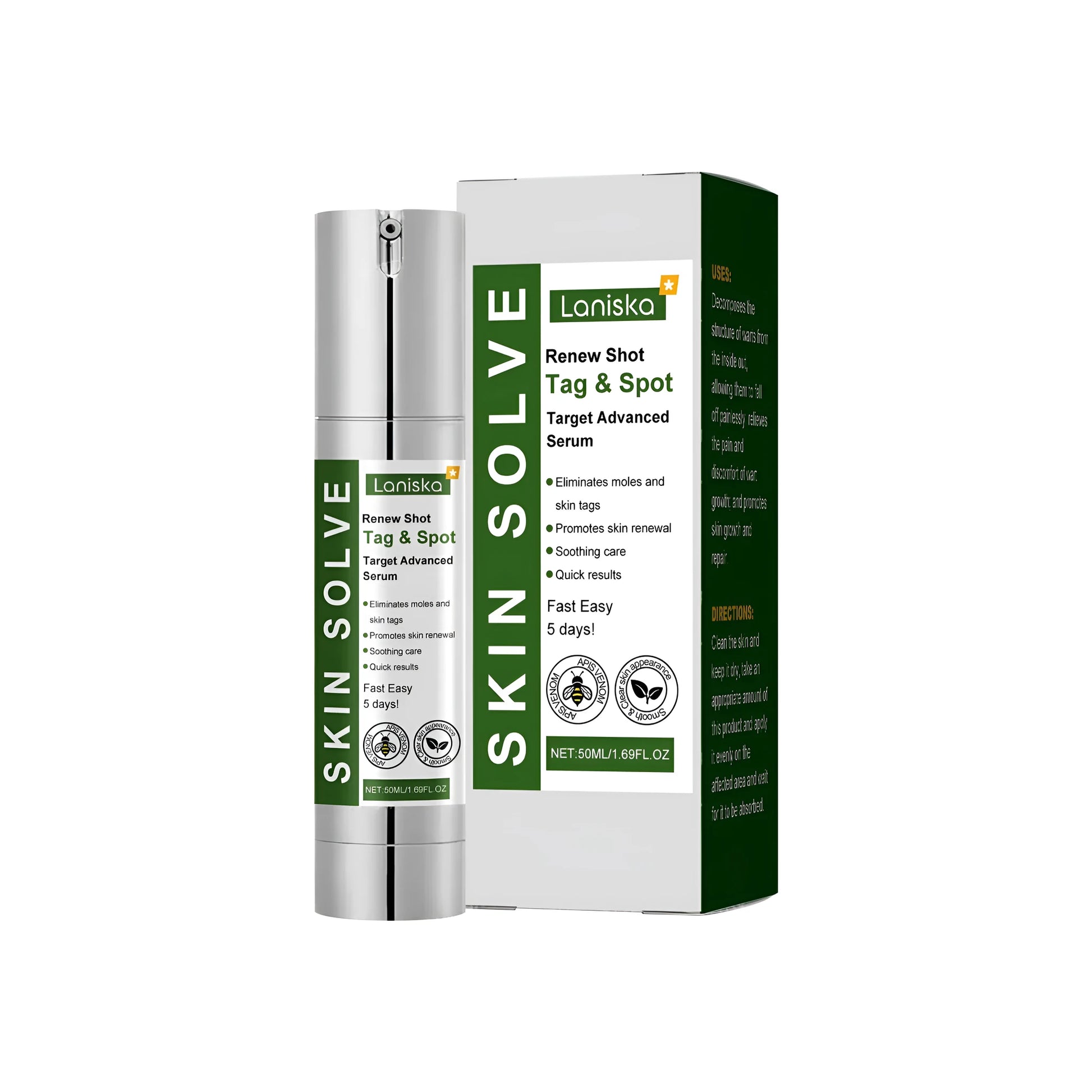 50g tube of skin repair cream with botanical ingredients including mint leaves and tea tree oil