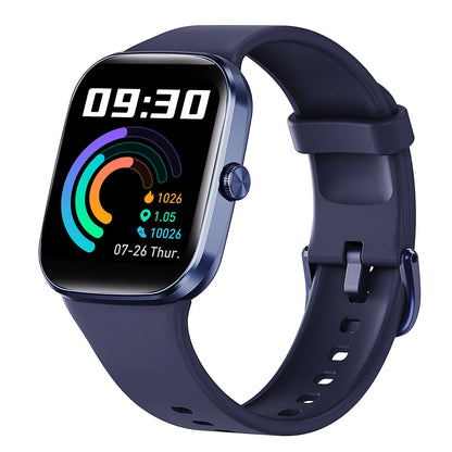 Bluetooth smart sports watch with TFT screen, heart rate and sleep monitoring, shown in five colour options
