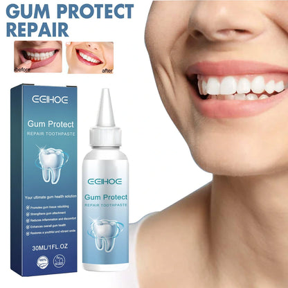 Gum Repair Series products including drops, essence, and spray for rejuvenating oral health and removing tooth stains