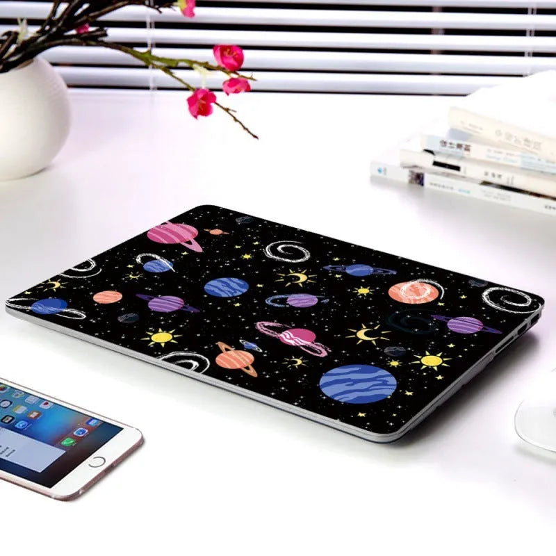 Cartoon Space Series hard plastic laptop case for Apple MacBook Air Pro Retina, nine picture options