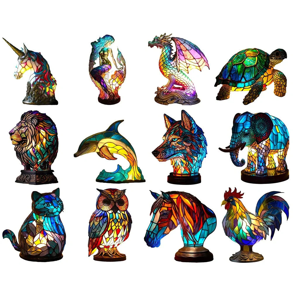 2024 3D Colored Animal Light Desk Lamp in various animal designs
