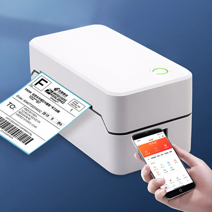 Thermal Express handheld receipt printer with Bluetooth and USB connectivity, compact 149mm design