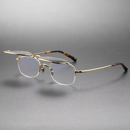 Men's vintage polarized sunglasses with adjustable frames and UV protection