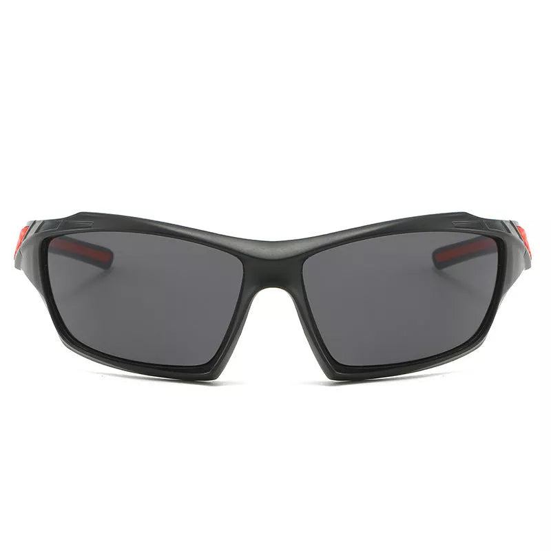 Men's colorful sports sunglasses with PC lenses for UV protection and durable frame