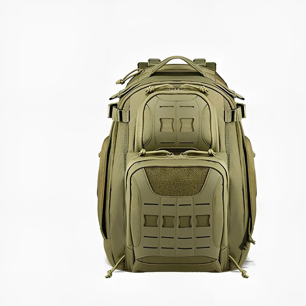 45-litre camouflage tactical backpack with 600D polyester construction for mountain climbing