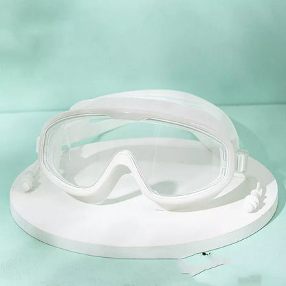 Large frame waterproof anti-fog HD swimming goggles for adults in multiple colors
