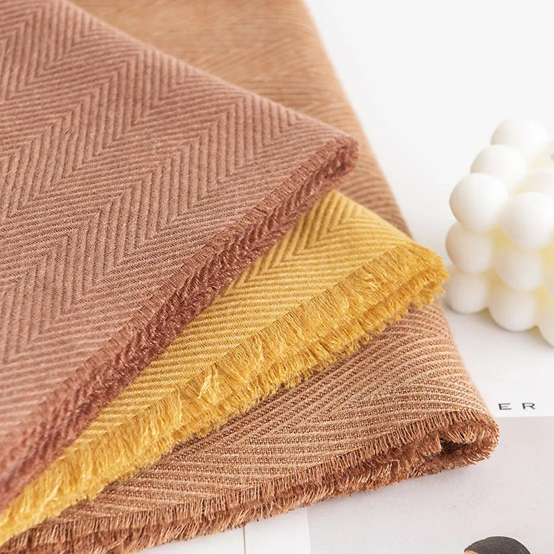 Stylish herringbone pattern artificial cashmere scarf for women in various colors