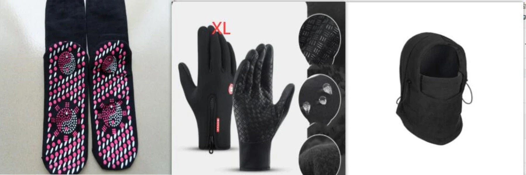 A versatile windproof ski hat with an integrated face mask and neck gaiter, providing complete protection from the elements during outdoor activities.