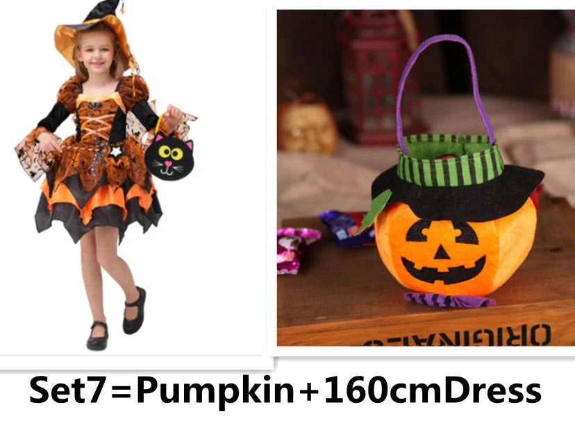 A high-quality, stylish princess costume in various sizes perfect for Halloween dress-up and creating magical memories