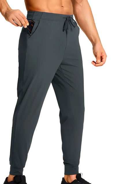 Men's loose fit casual trousers in solid colour, available in sizes XS to 4XL for leisure wear