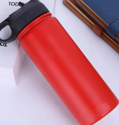 Premium stainless steel insulated water bottle in various colors, perfect for outdoor activities and hydration