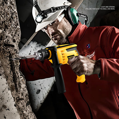 13mm household impact electric drill with 710W power and variable speed control