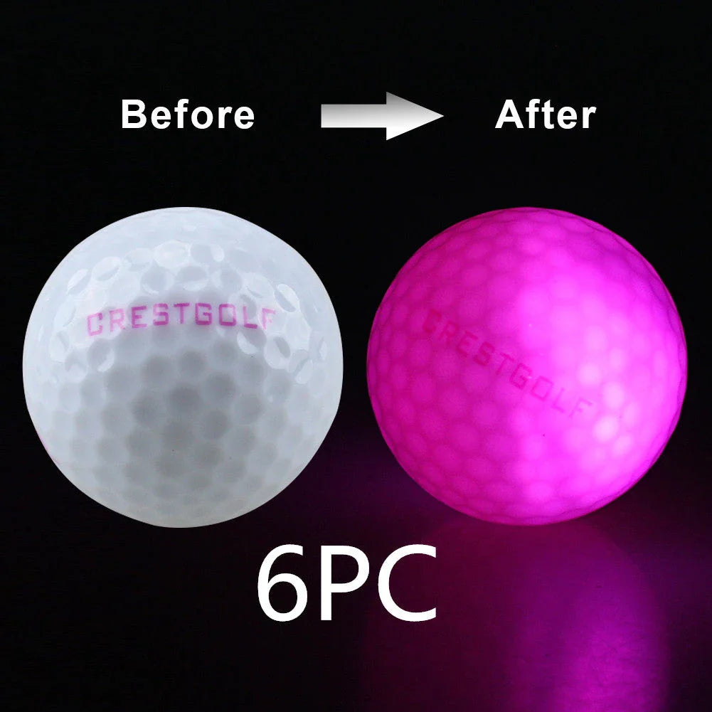 Illuminating Night Golf Balls: Glow-in-the-Dark Practice Balls with Vibrant LED Lights and Durable Design