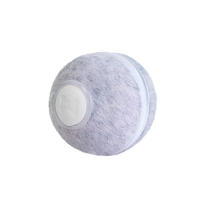Interactive cat ball with silicone shell and USB charger for electronic pet entertainment
