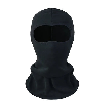 Motorcycle head cover with gloves in patterned grey street style for autumn winter travel