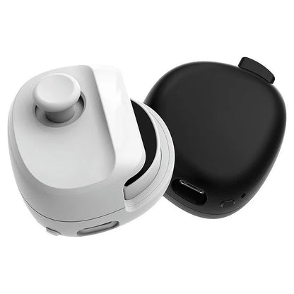 Black and white USB game controller with 8.8cm dimensions and ABS plastic construction