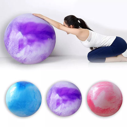Polyvinyl Chloride Yoga Ball for fitness and Pilates in vibrant colors
