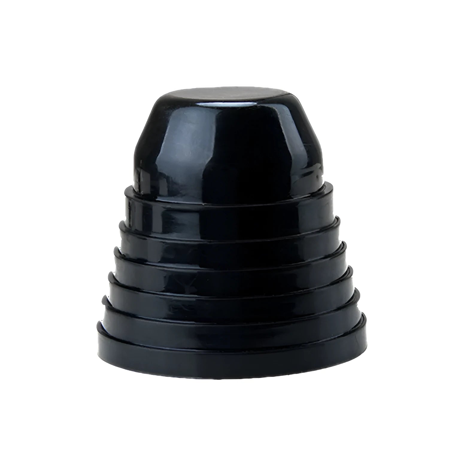 Black silicone LED headlight rear cover for General Motors vehicles, 90mm diameter