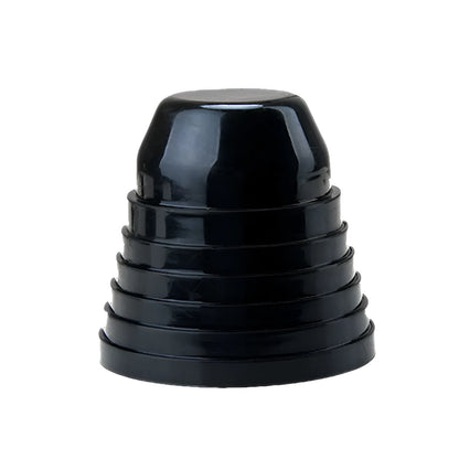 Black silicone LED headlight rear cover for General Motors vehicles, 90mm diameter