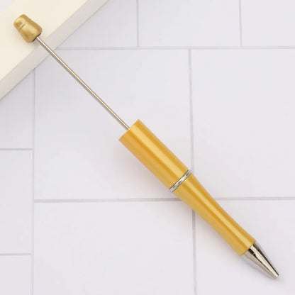 Rotating bead ballpoint pen in gradient colour with ABS plastic and steel wire construction