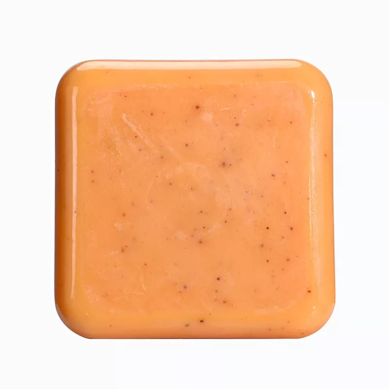 Handmade turmeric cleansing soap with natural ingredients for all skin types