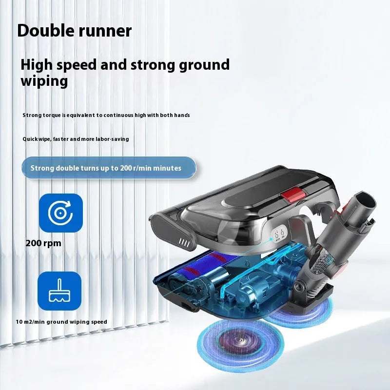 Electric mop head vacuum cleaner floor brush, 50W 220V, three-in-one dust collection washing waxing