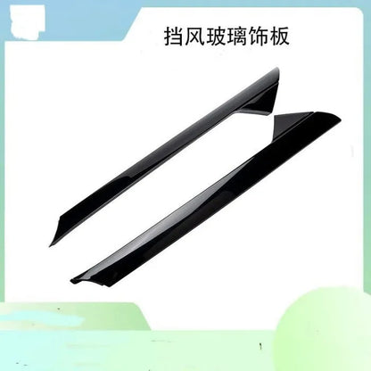 Genuine Ford black front windshield side trim panel, part number BB5Z-7803144-AA.